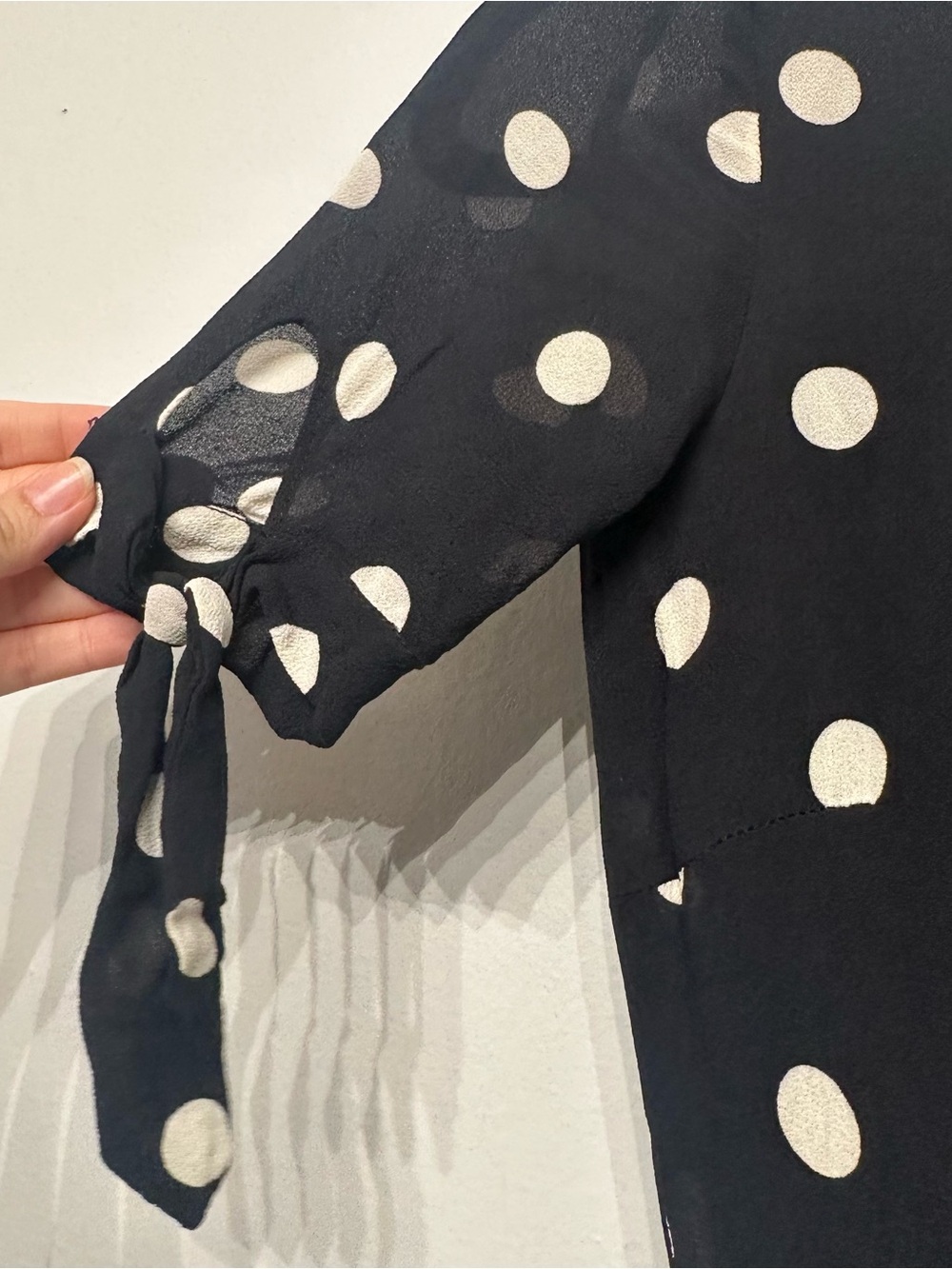 Reformation Amsterdam Polka Dot Midi Dress 0 - Picture 9 of 12
